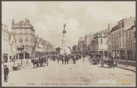 Place Drouet-d'Erlon et fontaine Subé (Reims)